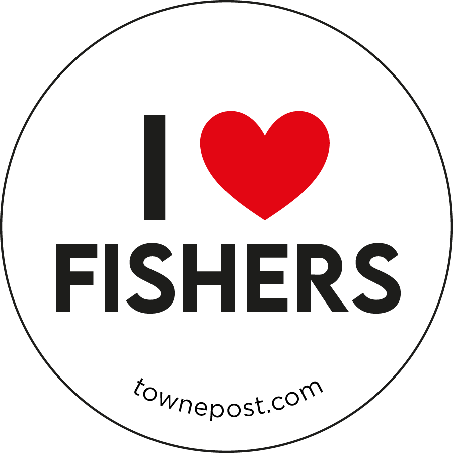 I Love Fishers Sticker