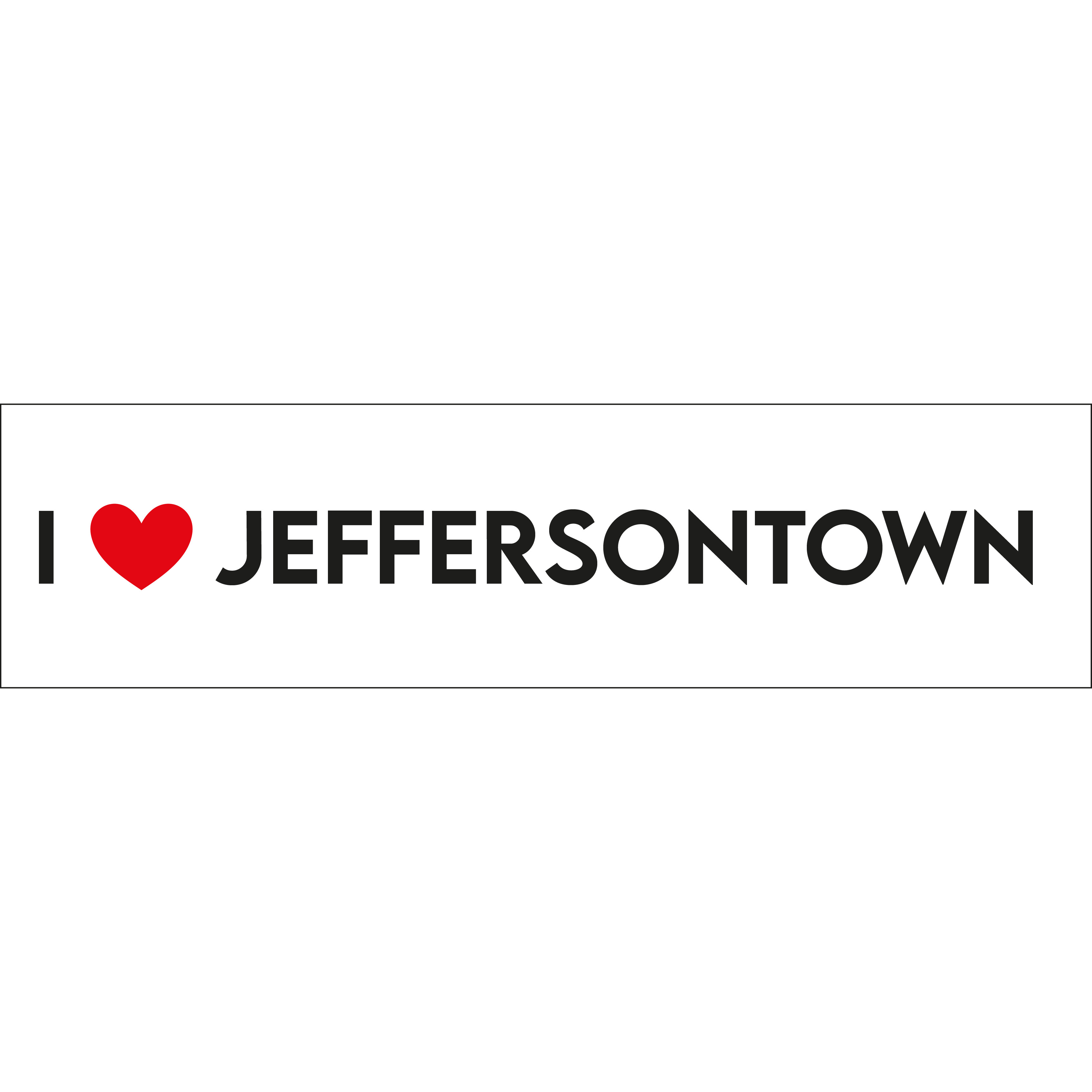 I Love Jeffersontown Sticker