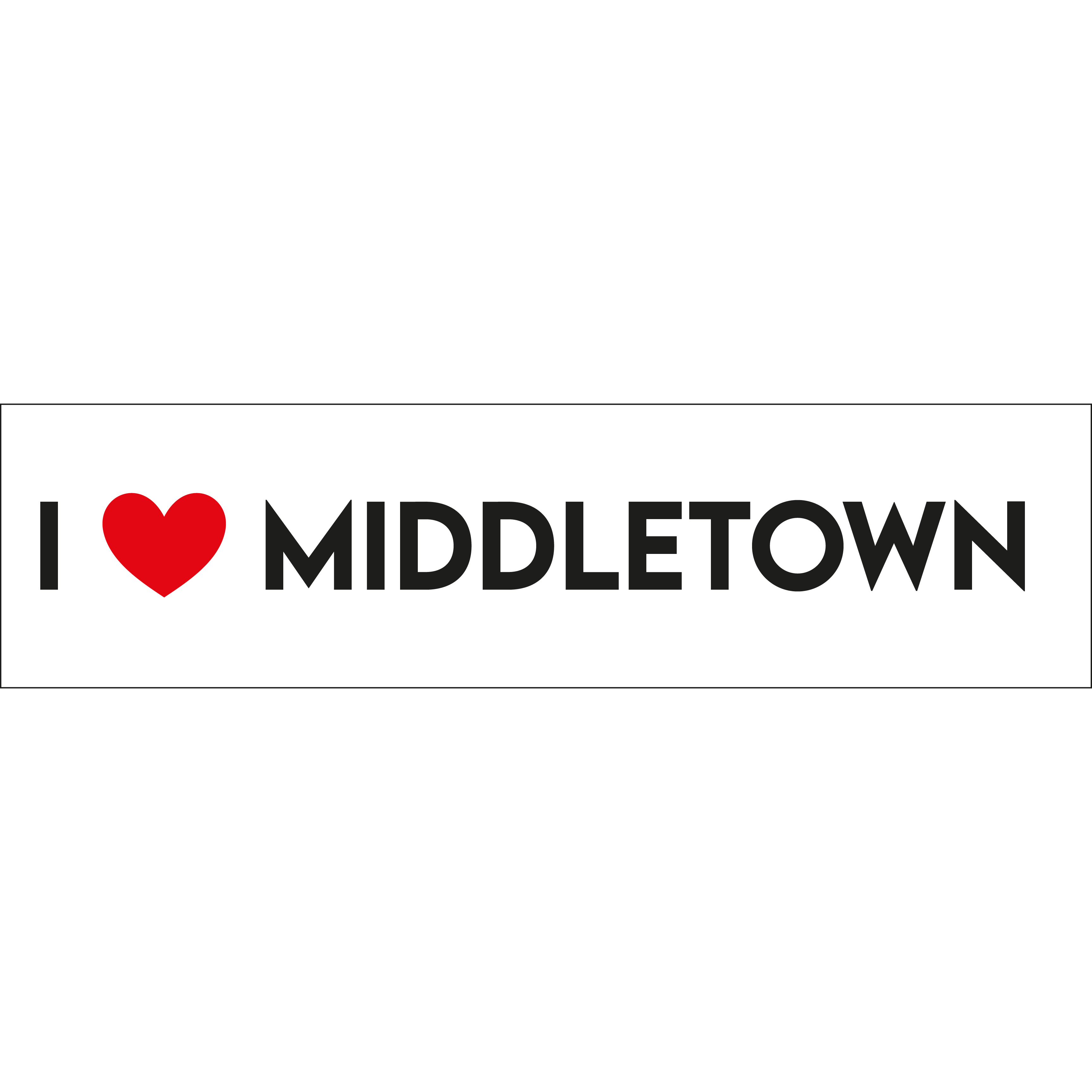 I Love Middletown Sticker