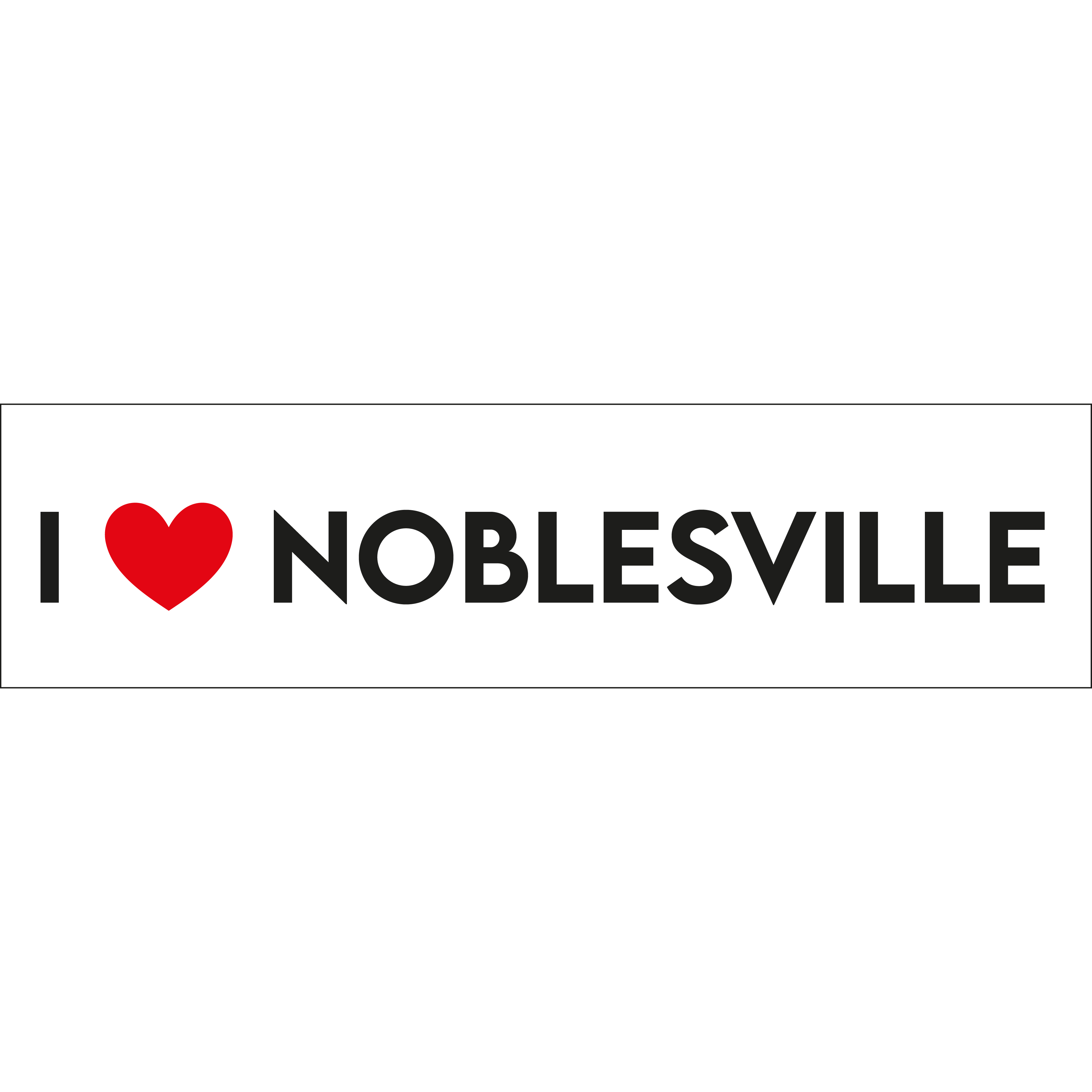 I Love Noblesville Sticker